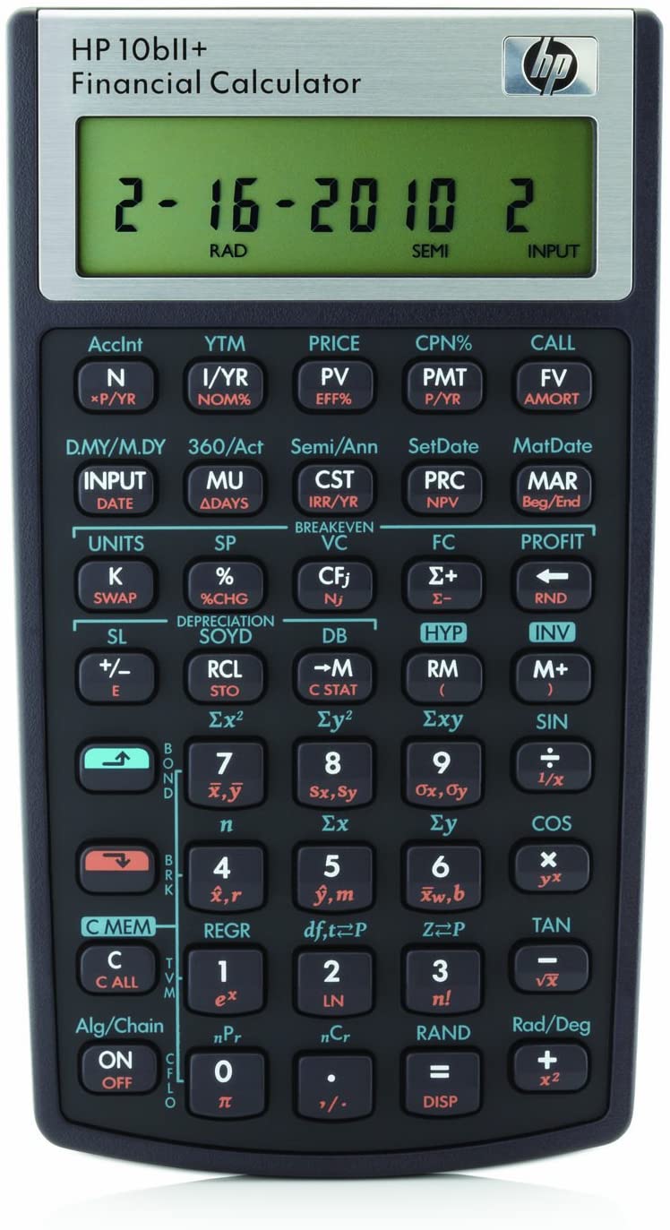 Hp 10bii Financial Calculator Dodec